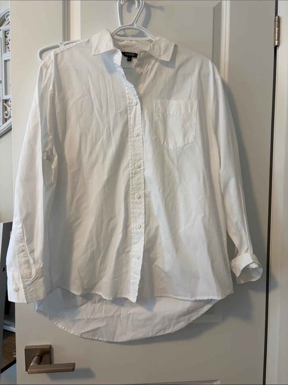 George White Long Sleeve Casual Button-Down Shirt
